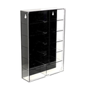 Showcase Wall Mount 1/64 12 Cars 8.11'' x 2.25'' x 12'' Color: Black