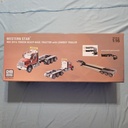 Diecast Master - Western Star 49X SSFA Tridem Heavy-Haul Tractor with Lowboy Trailer (Remote Controlled) 1/16