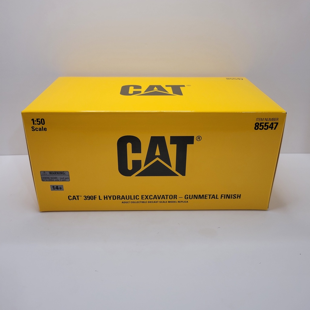Diecast Masters - CAT - 390F L Hydraulic Excavator (Gunmetal Finish) 1/50