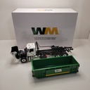 First Gear - Waste Management - Mack Granite MP with Ribbed Roll-Off Container 1/34