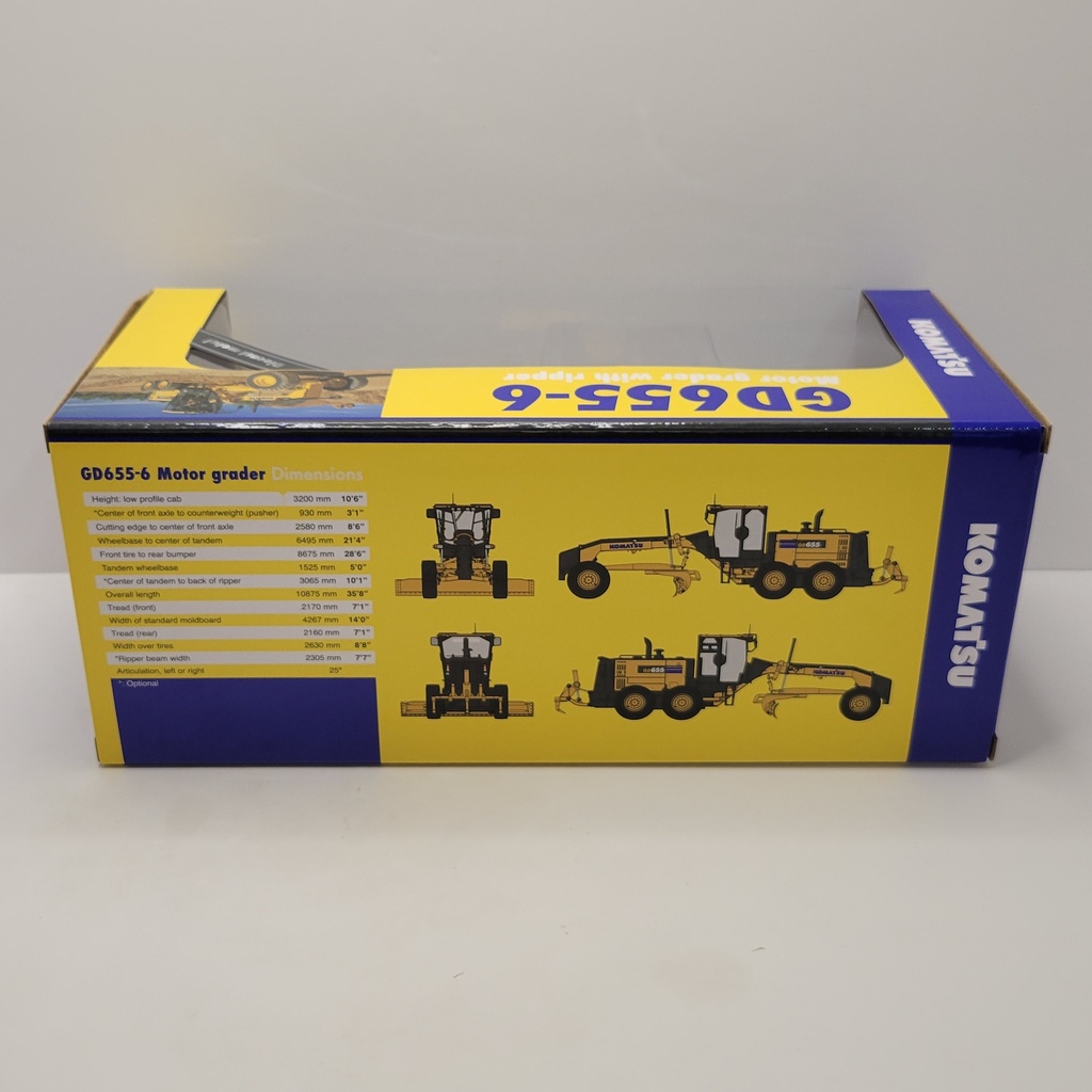 First Gear - Komatsu - GD655-6 Motor Grader 1/50