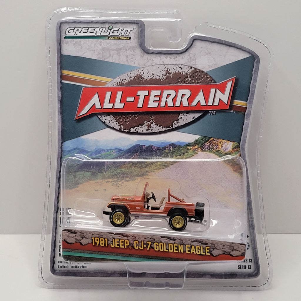 Greenlight - All-Terrain Series 13 - 1981 Jeep CJ-7 Golden Eagle 1/64