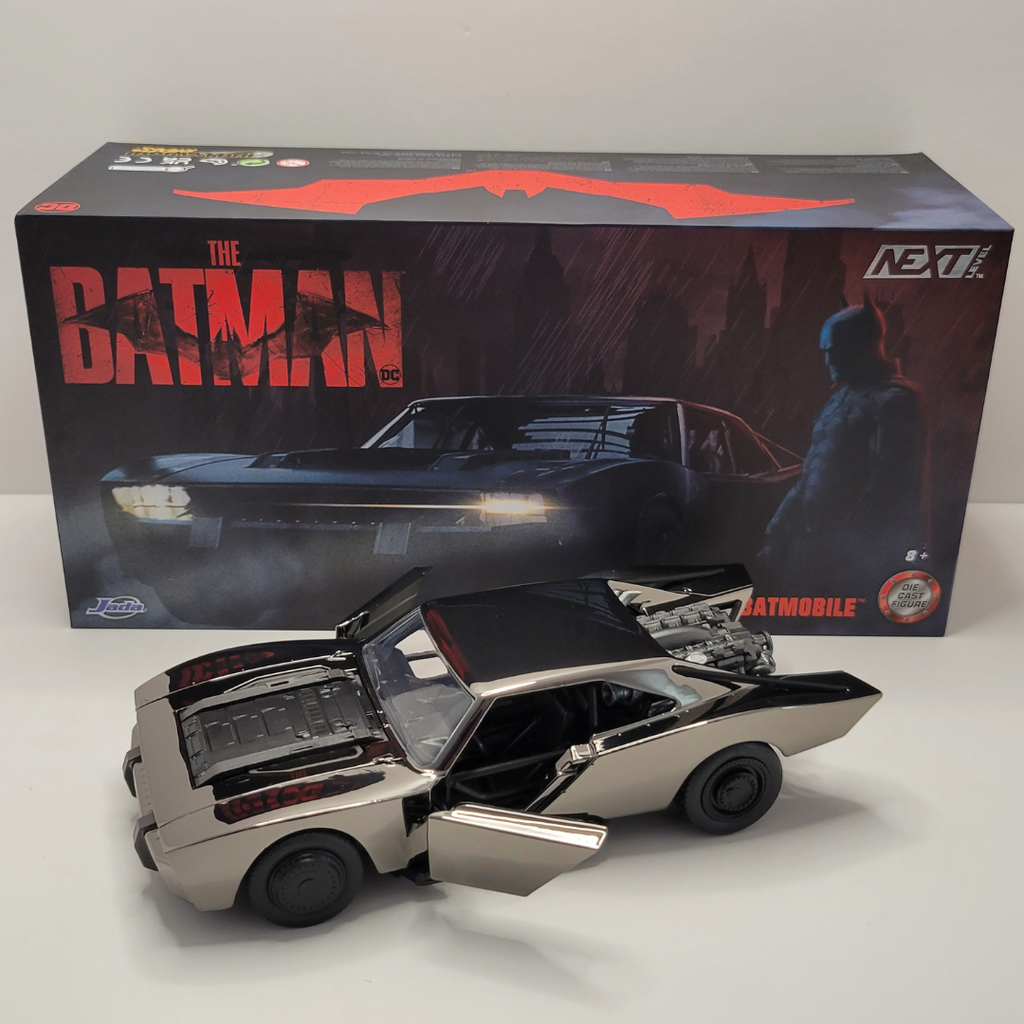 Jada Next Level - Convention Exclusive The Batman (2022) Batman & Batmobile (Black Chrome) 1/24