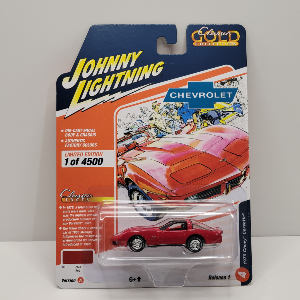 Johnny Lightning Classic Gold - 1979 Chevy Corvette 1/64