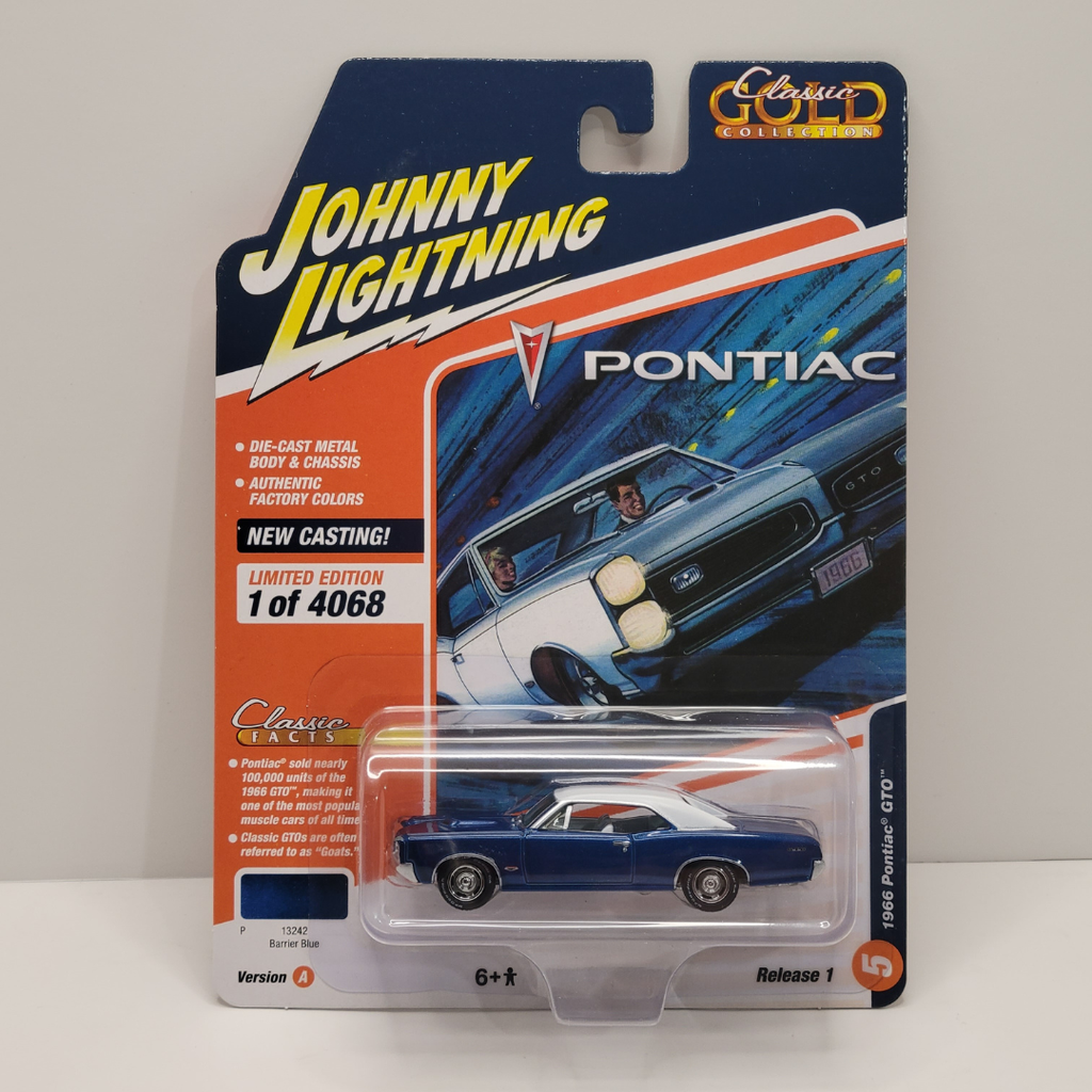 Johnny Lightning Classic Gold - 1966 Pontiac GTO 1/64