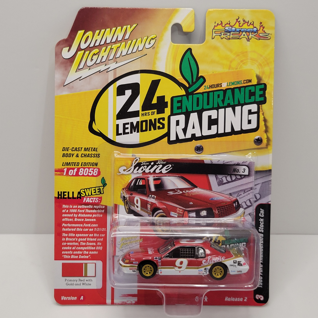 Johnny Lightning Street Freaks - 1986 Ford Thunderbird Stock Car 1/64
