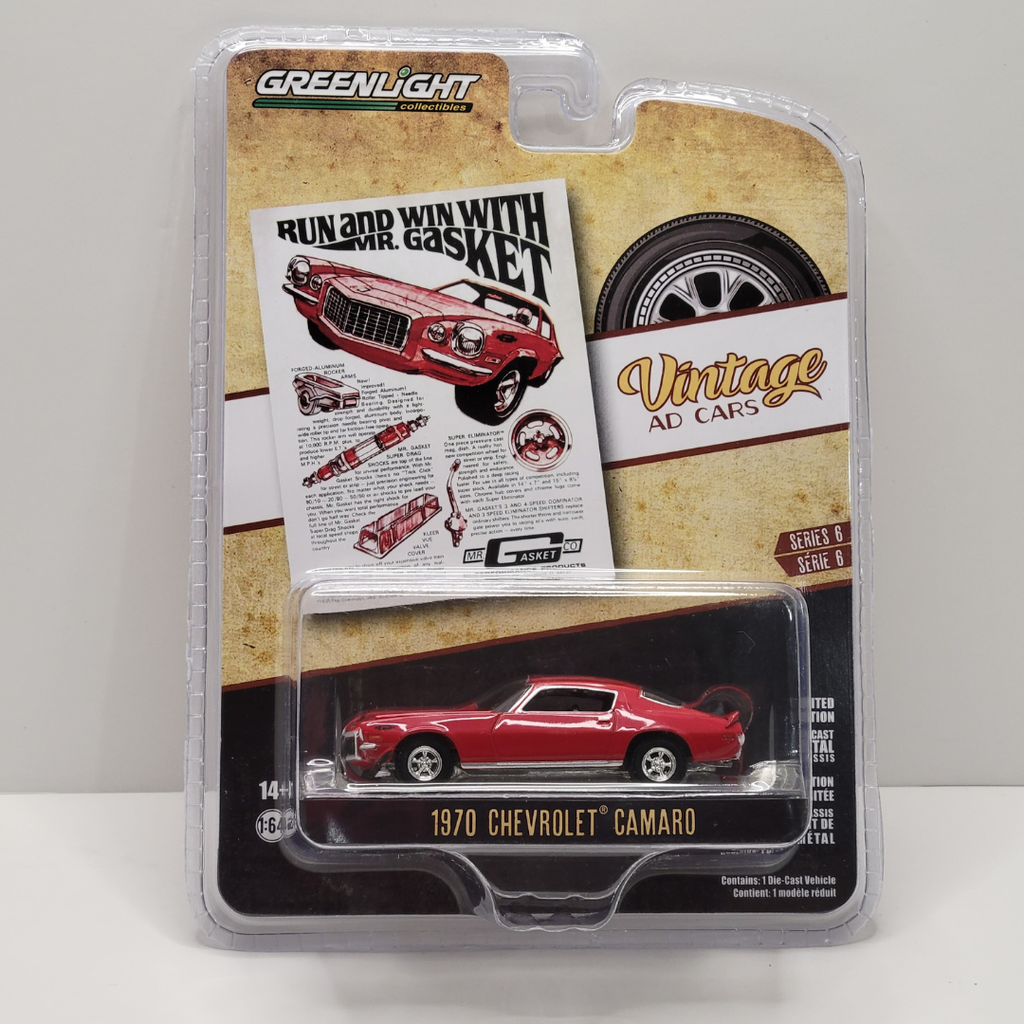 Greenlight - Vintage Ad Car Series 6 - 1970 Chevrolet Camaro 1/64