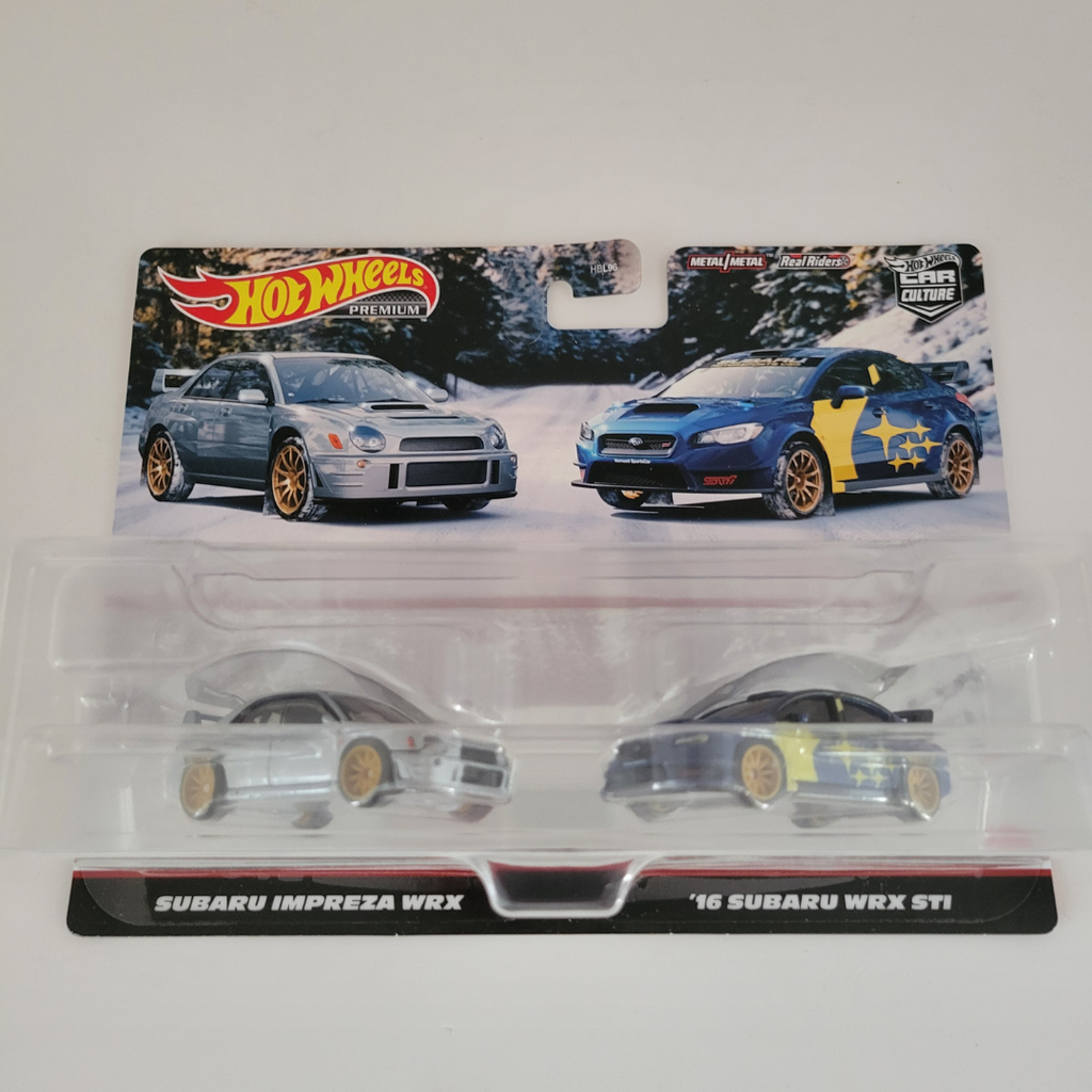 Hot Wheels Premium - Duo Pack - Subaru Impreza WRX / '16 Subaru WRX STI