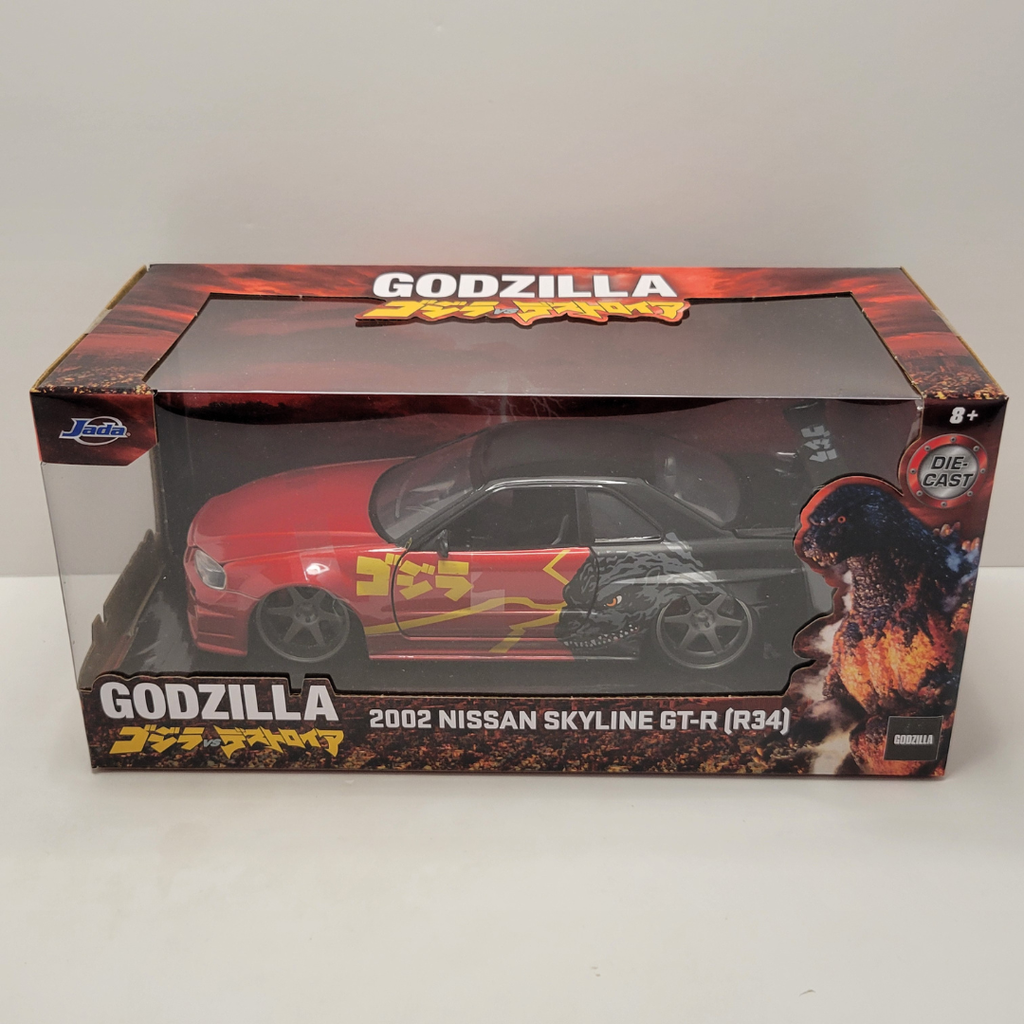 Jada Hollywood Rides - 2002 Nissan Skyline GT-R (R34) Godzilla 1/24