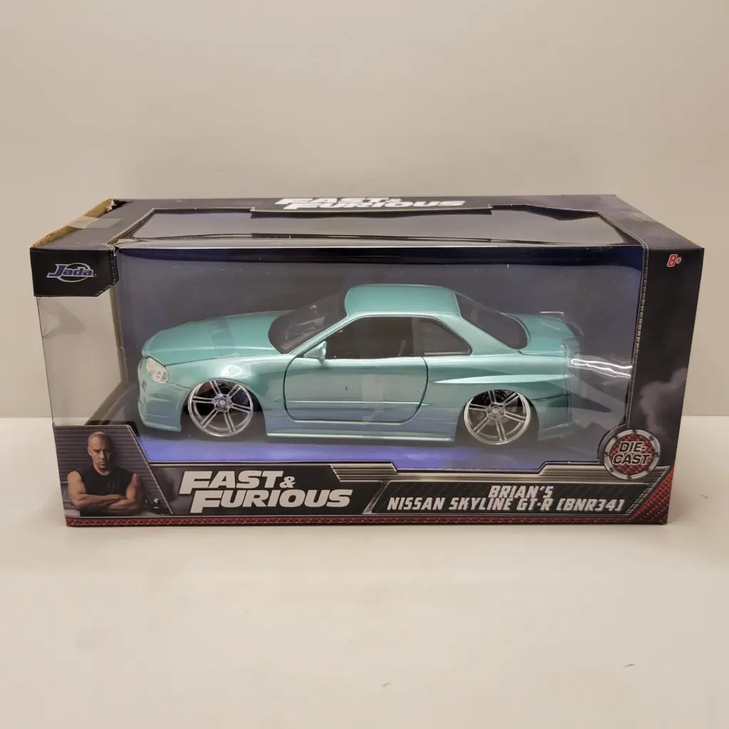 Jada Fast & Furious - Brian's Nissan Skyline GT-R (BNR34) 1/24