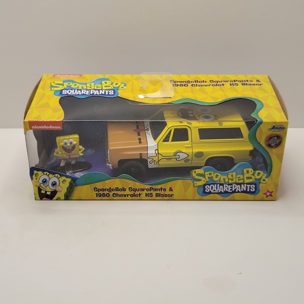 Jada Hollywood Rides - Spongebob Squarepants & 1980 Chevrolet K5 Blazer 1/32