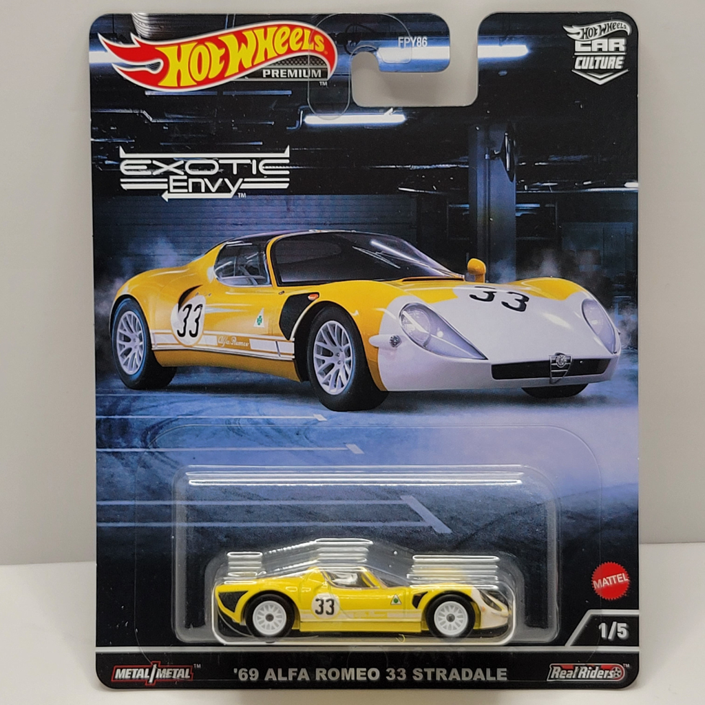 Hot Wheels Premium - Exotic Envy - '69 Alfa Romeo 33 Stradale 1/5