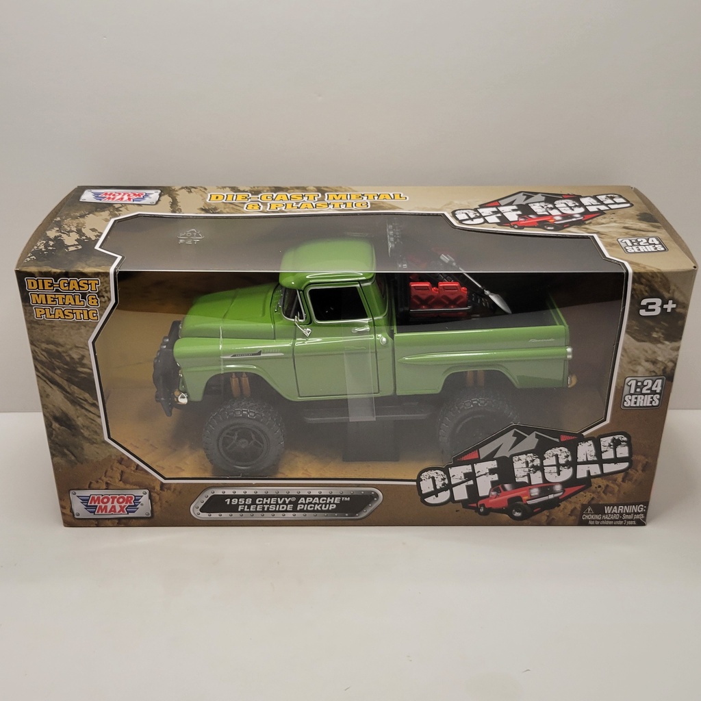 MotorMax - Off Road - 1958 Chevy Apache Fleetside Pickup 1/24