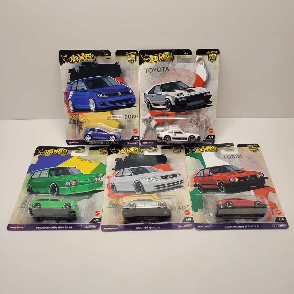 Hot Wheels Premium - World Tour - Set Complet