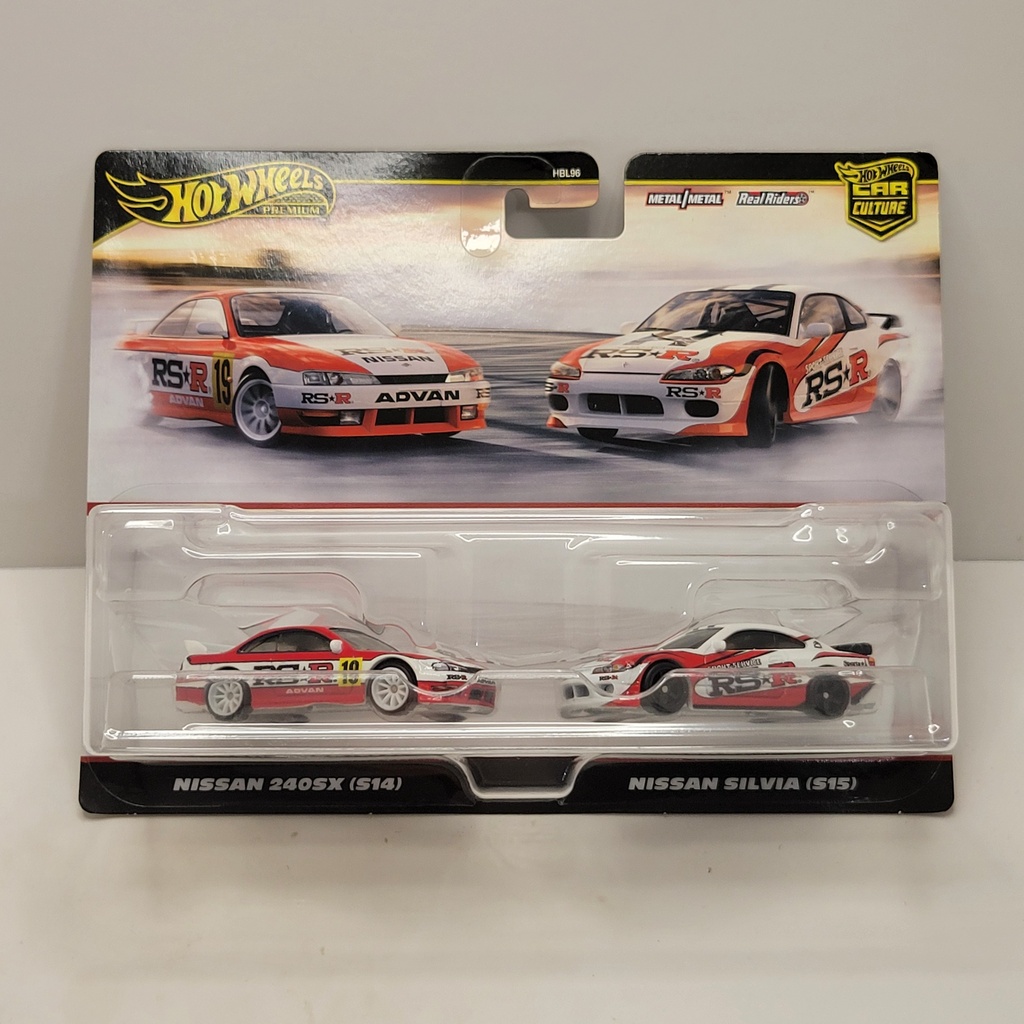 Hot Wheels Premium - Duo Pack - Nissan 240SX (S14) / Nissan Silvia (S15)