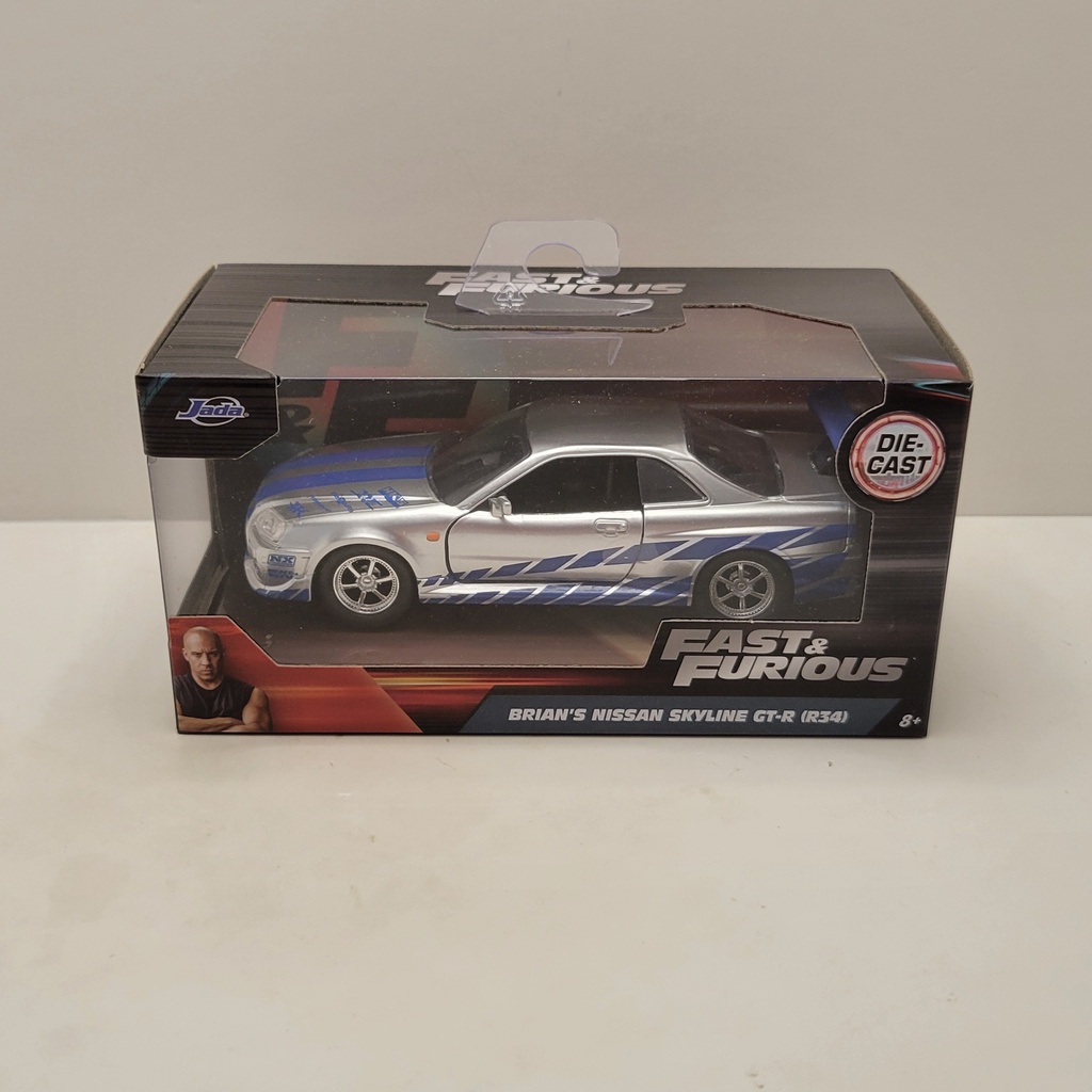 Jada Fast & Furious - Brian's Nissan Skyline GT-R (R34) 1/32