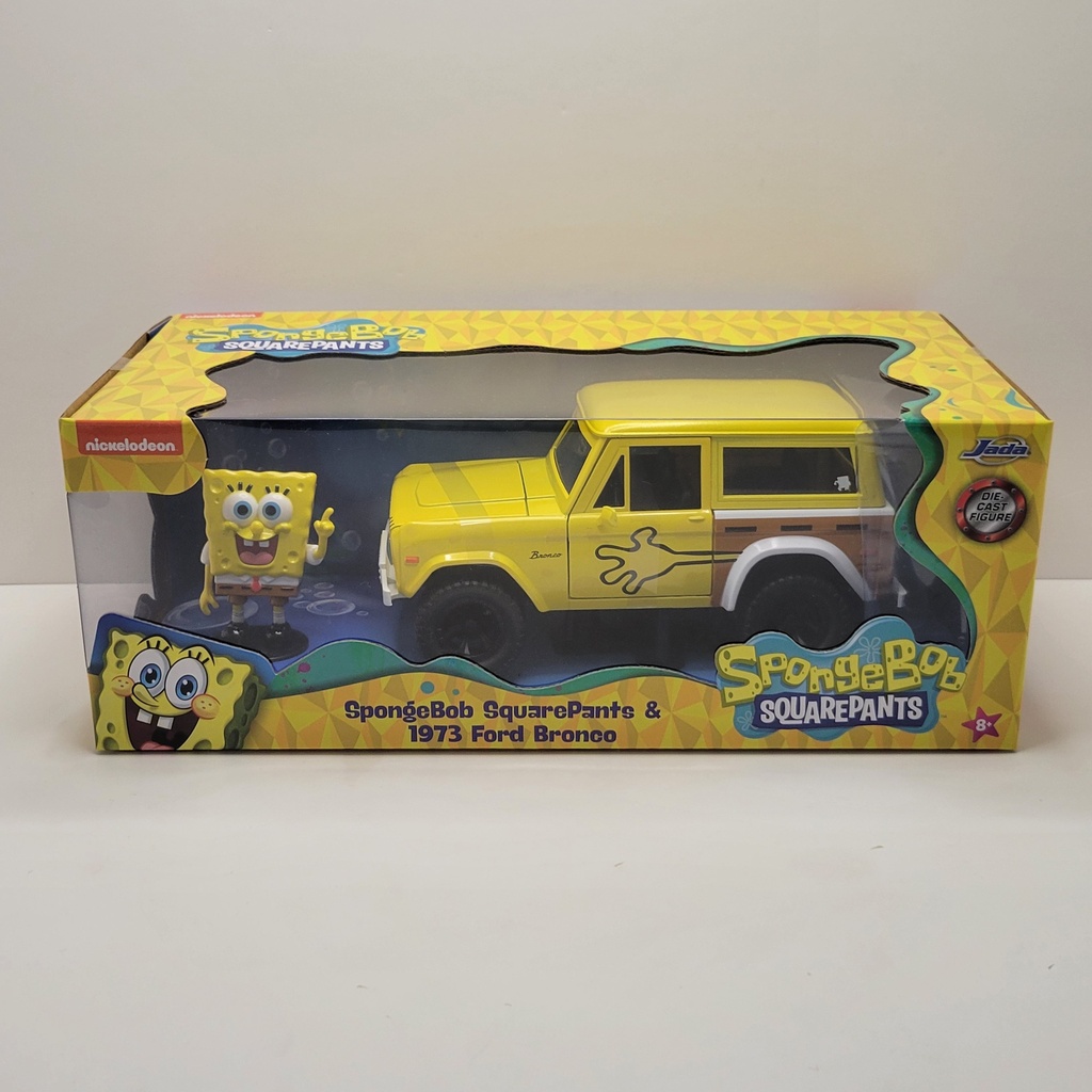 Jada Hollywood Rides - Spongebob Squarepants & 1973 Ford Bronco 1/24