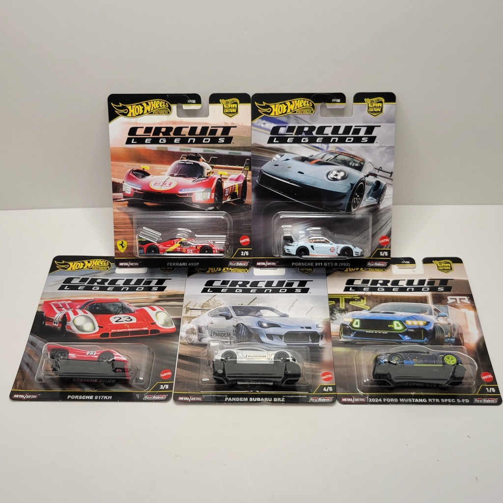 Hot Wheels Premium - Circuit Legends Set Complet