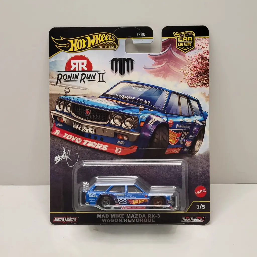 Hot Wheels Premium - Ronin Run II - Mad Mike Mazda RX-3 Wagon