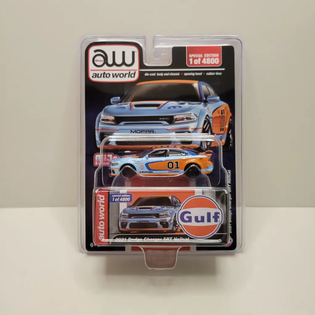 Auto World - Gulf - 2021 Dodge Charger SRT Hellcat 1/64