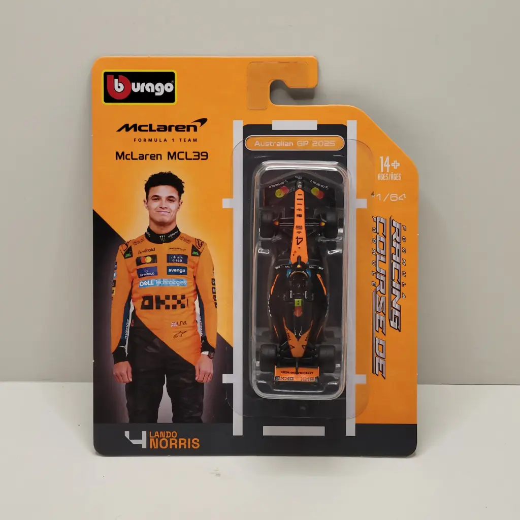 Burago - Formula Racing - #4 Lando Norris 1/64