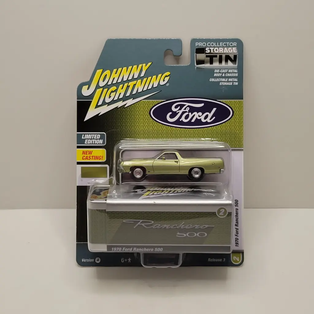 Johnny Lightning - Storage Tin - 1970 Ford Ranchero 500 1/64