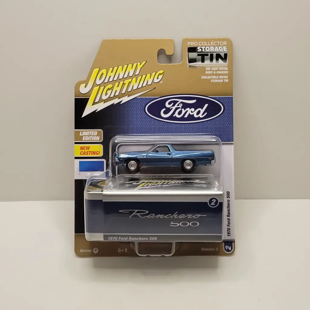 Johnny Lightning - Storage Tin - 1970 Ford Ranchero 500 1/64