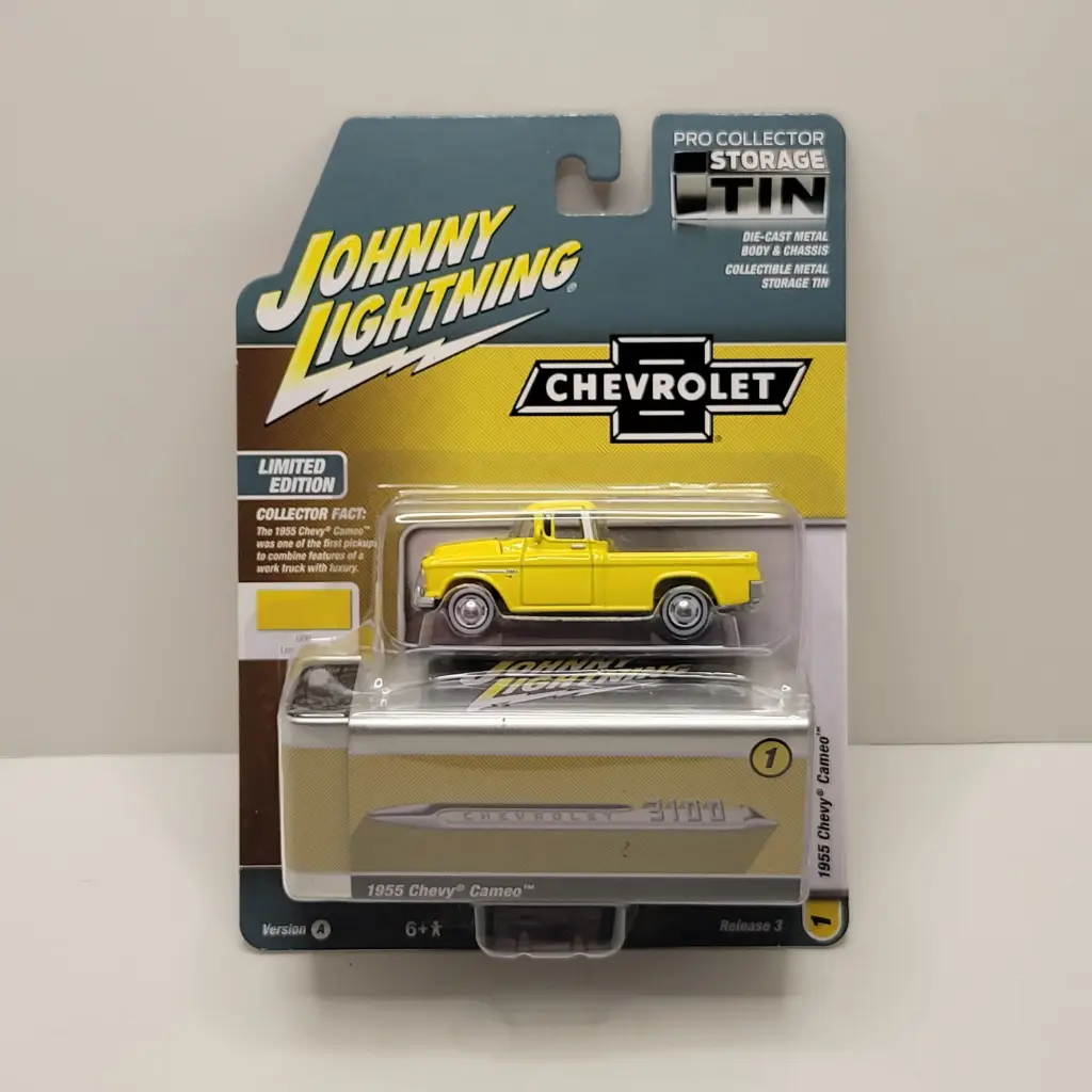 Johnny Lightning - Storage Tin - 1955 Chevy Cameo 1/64