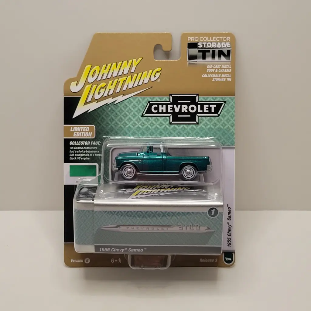 Johnny Lightning - Storage Tin - 1955 Chevy Cameo 1/64