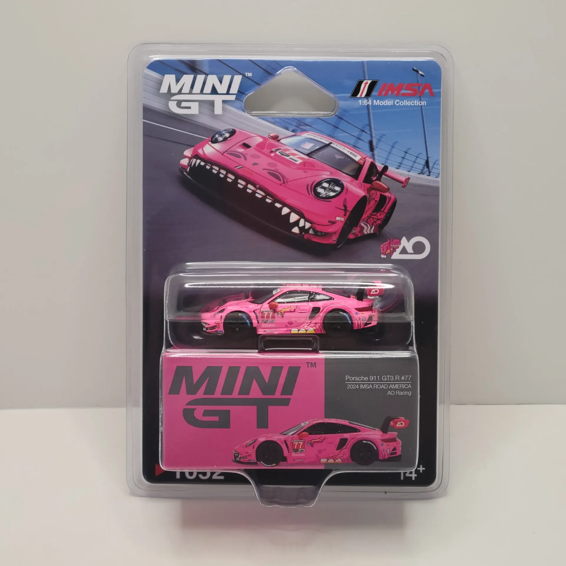 Mini GT #1152 - Porsche 911 GT3 R #77 2024 ISMA Road America 1/64