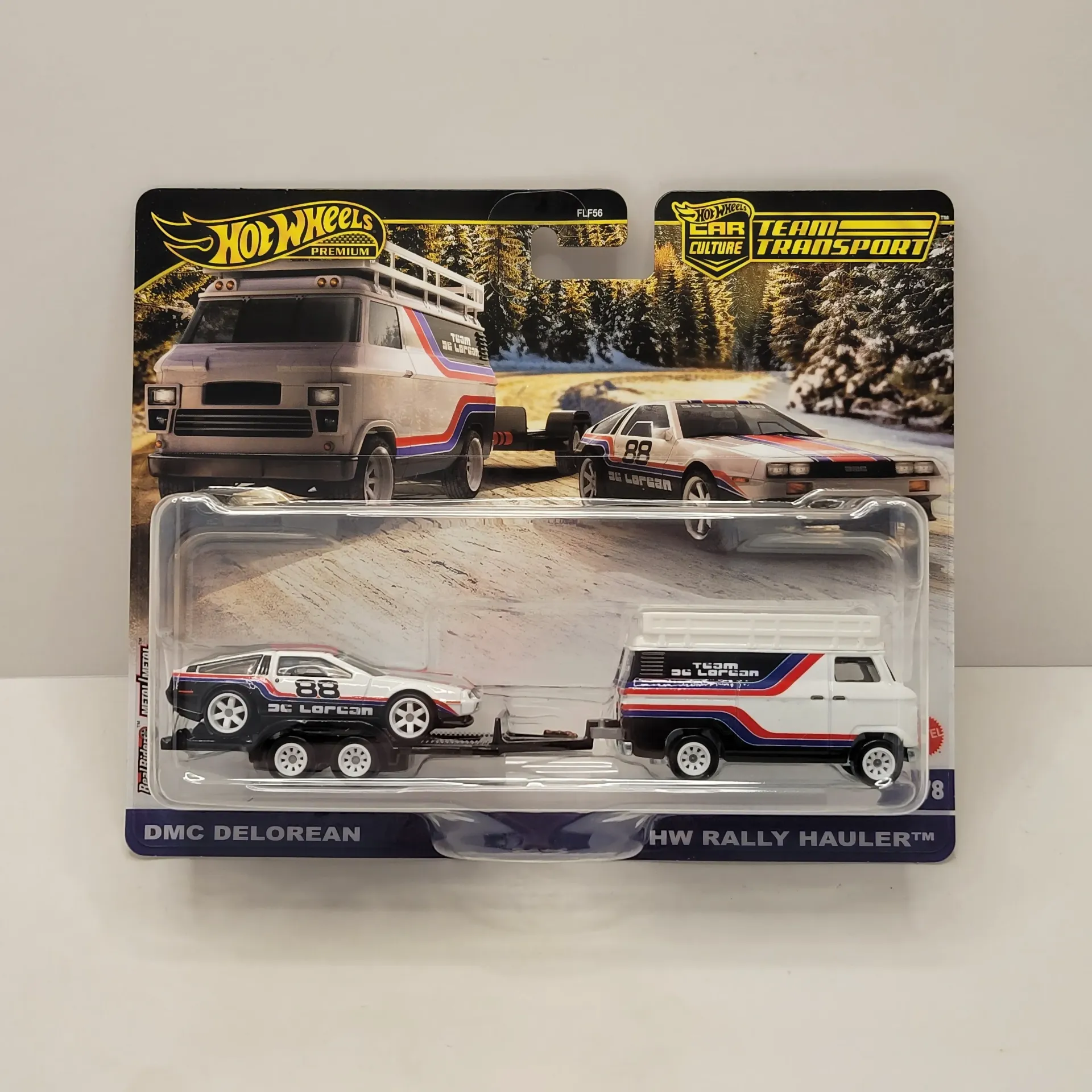 Hot Wheels Team Transport - DMC DeLorean / HW Rally Hauler #78