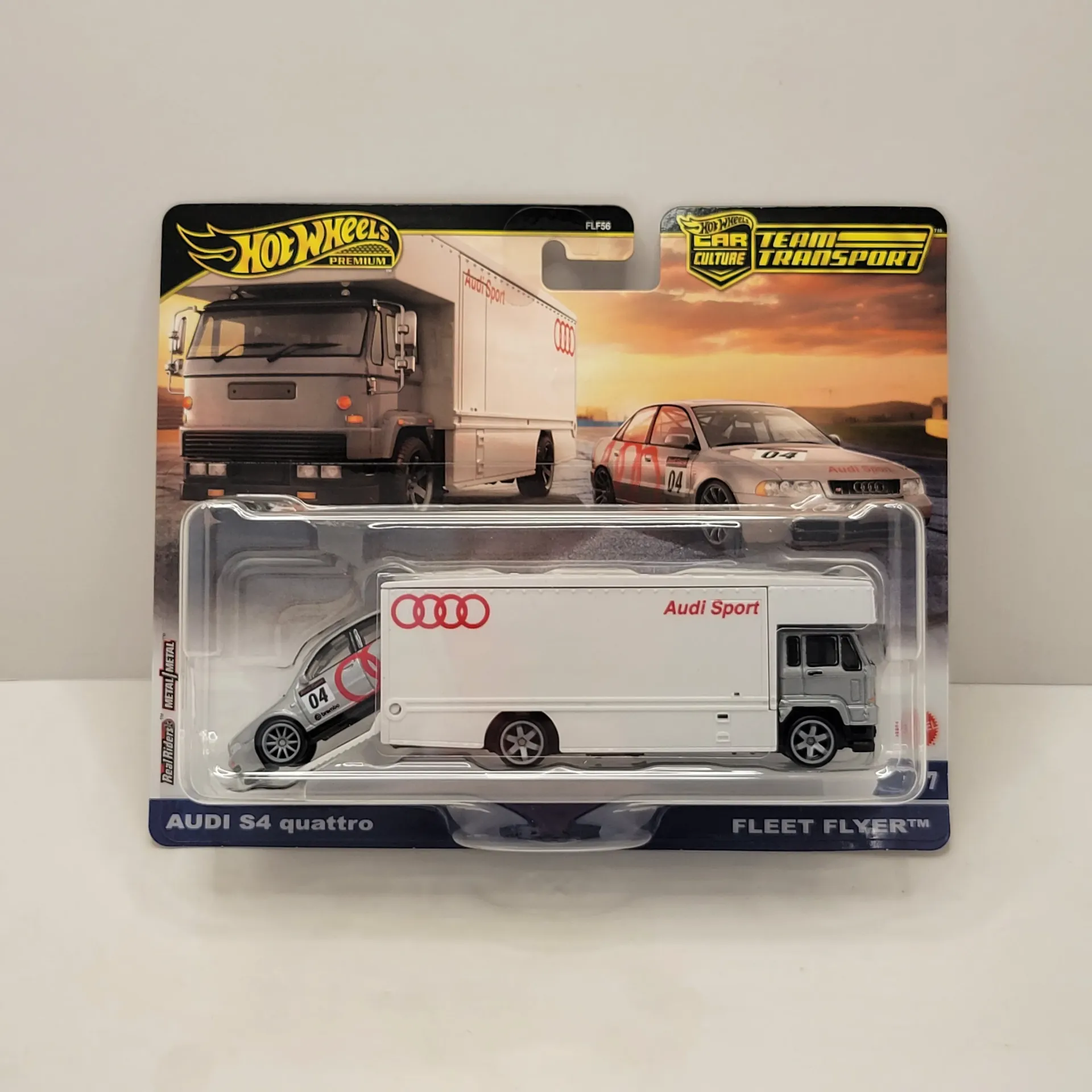 Hot Wheels Team Transport - Audi S4 Quattro / Fleet Flyer #77