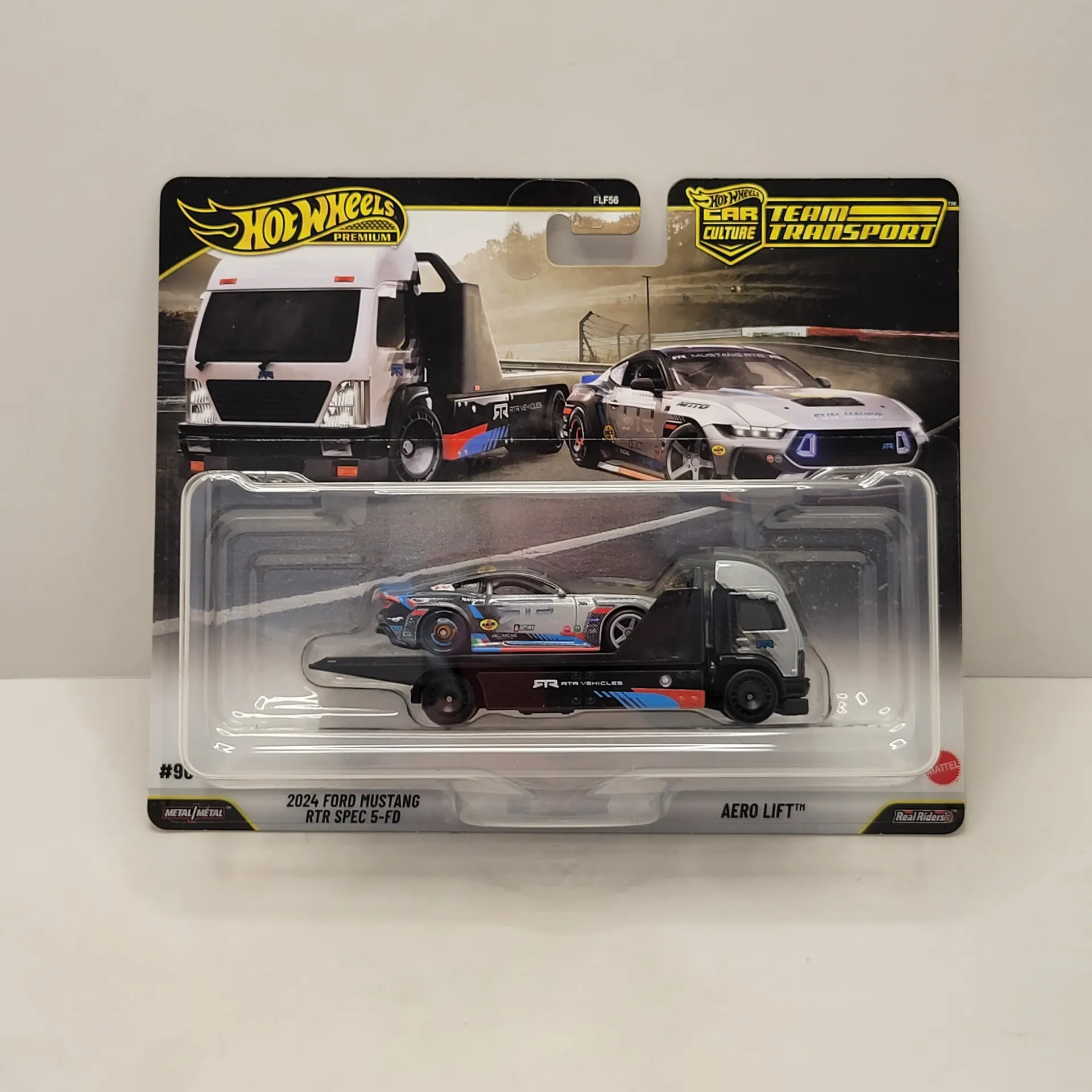 Hot Wheels Team Transport - 2024 Ford Mustang RTR Spec 5-FD / Aero Lift #90