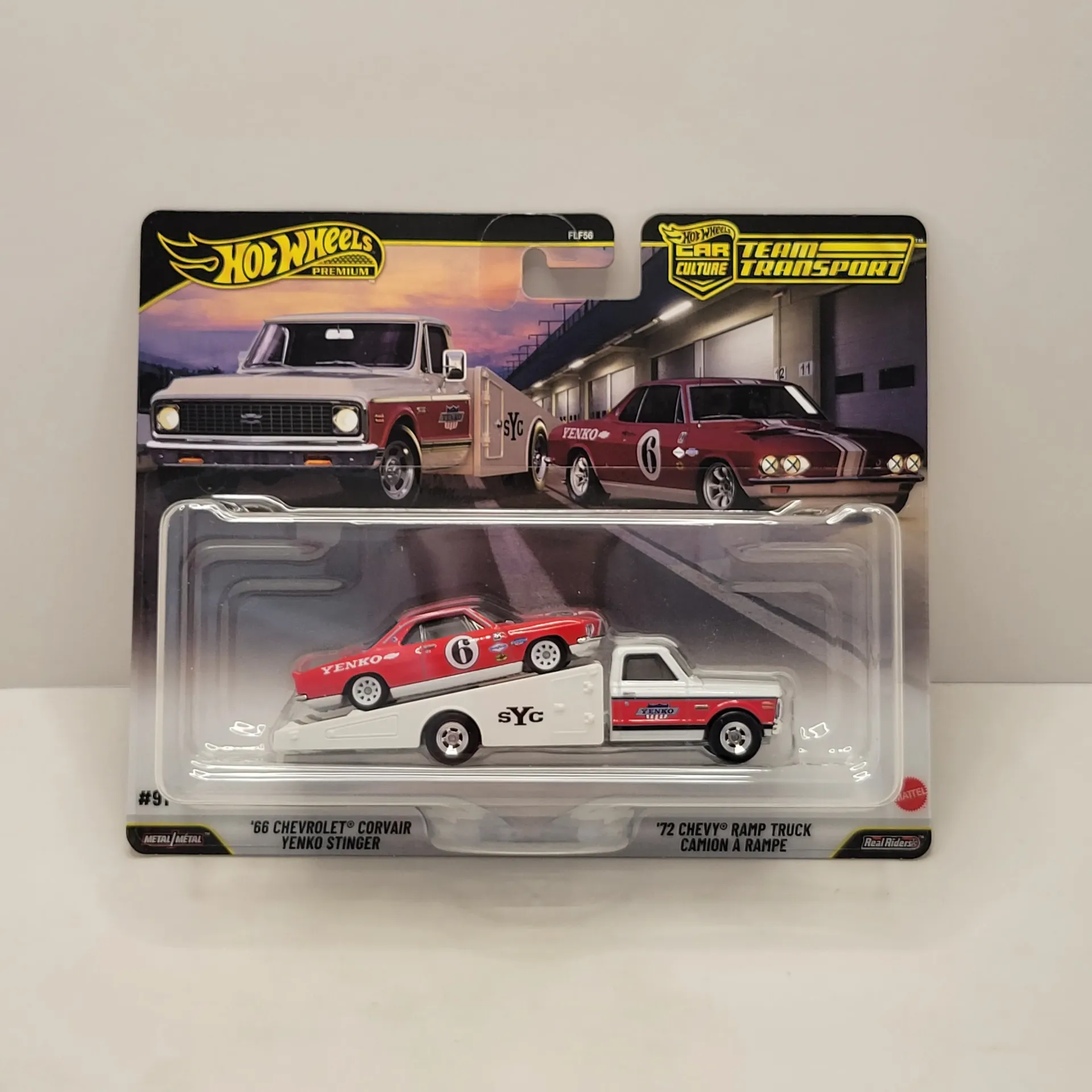 Hot Wheels Team Transport - '66 Chevrolet Corvair Yenko Stinger / '72 Chevy Ramp Truck #91