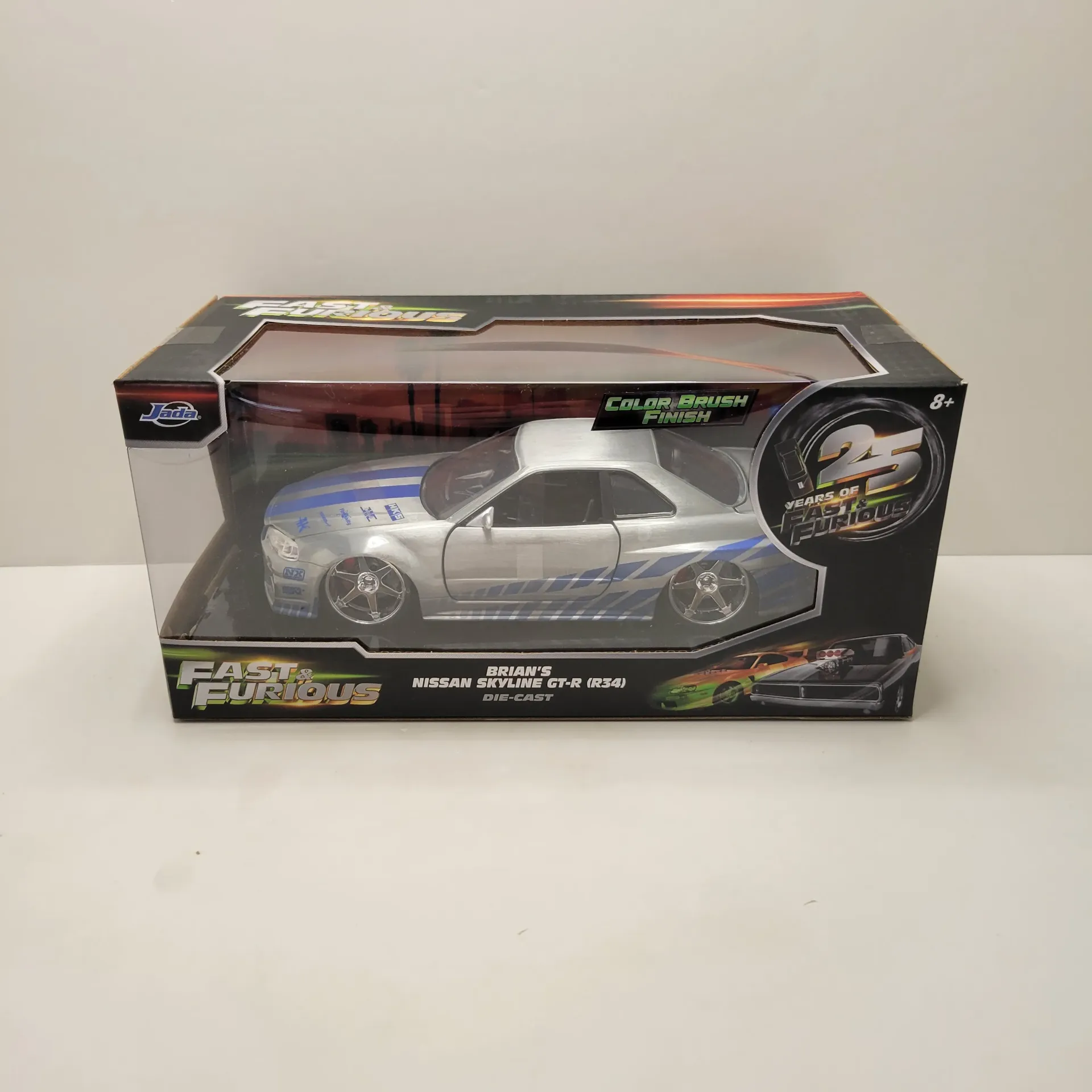 Jada Fast & Furious - Brian's Nissan Skyline GT-R (Brush Finish) 1/24