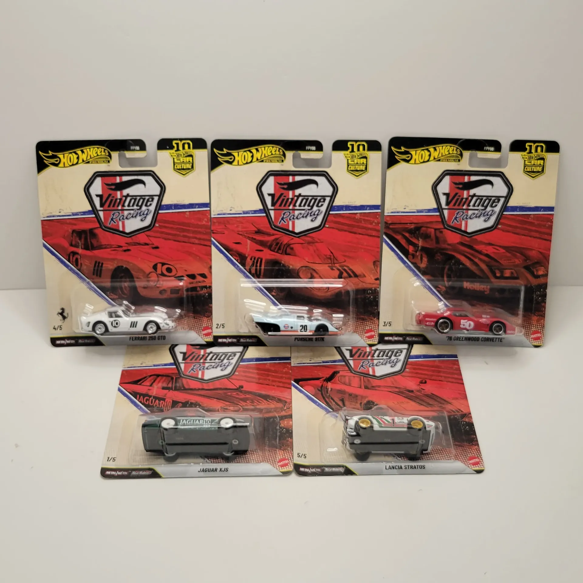 Hot Wheels Premium - Vintage Racing - Set Complet