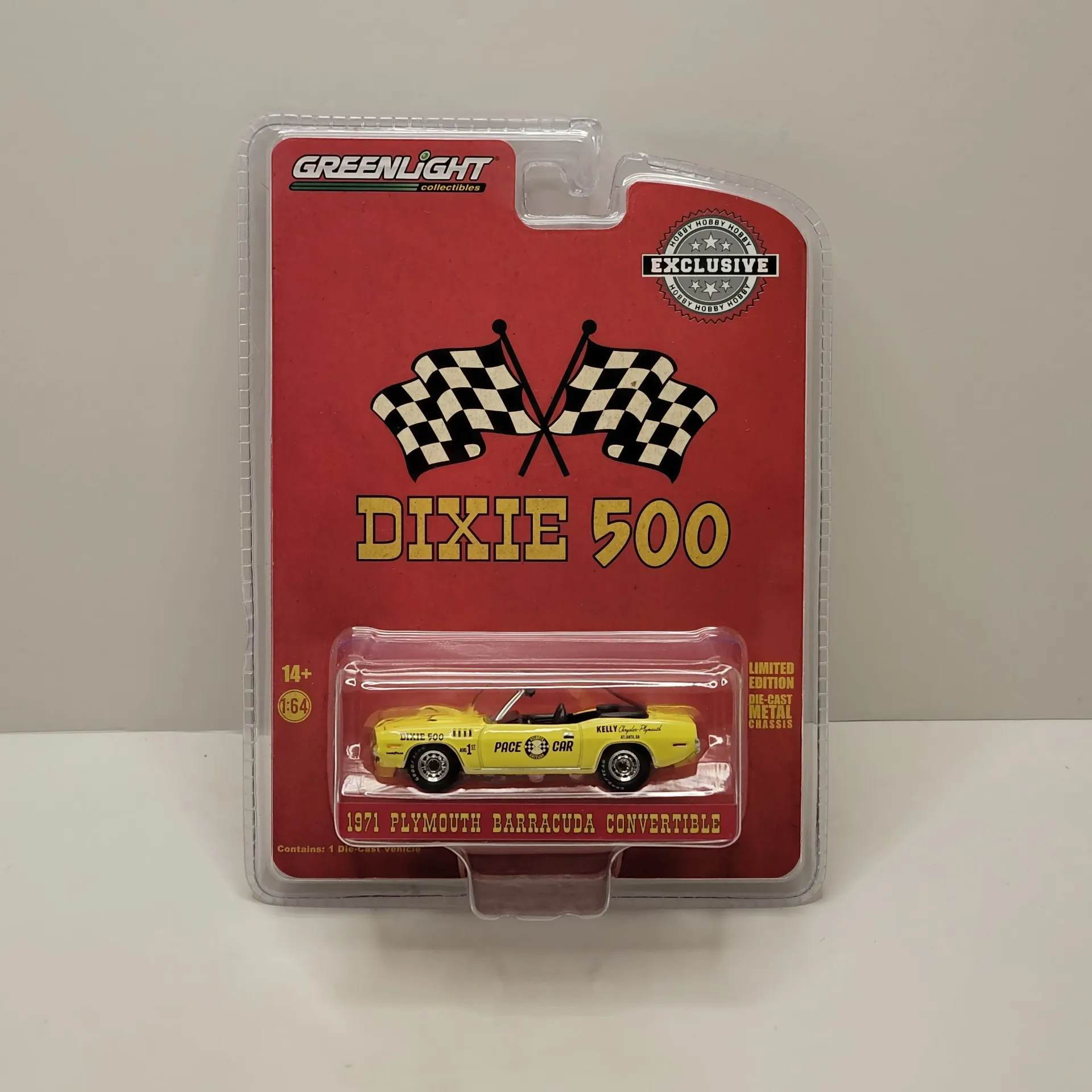 Greenlight - Dixie 500 - 1971 Plymouth Barracuda Convertible 1/64