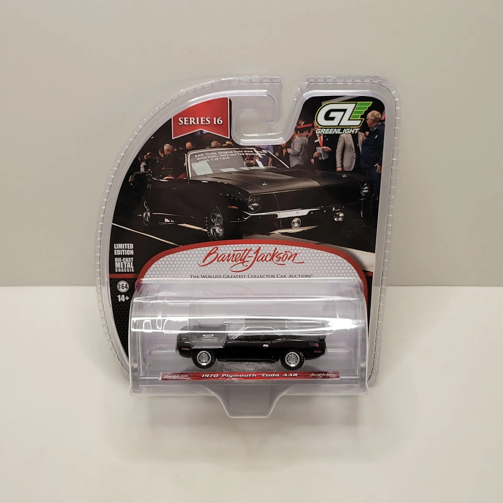 Greenlight - Barrett-Jackson Series 16 - 1970 Plymouth Cuda AAR 1/64