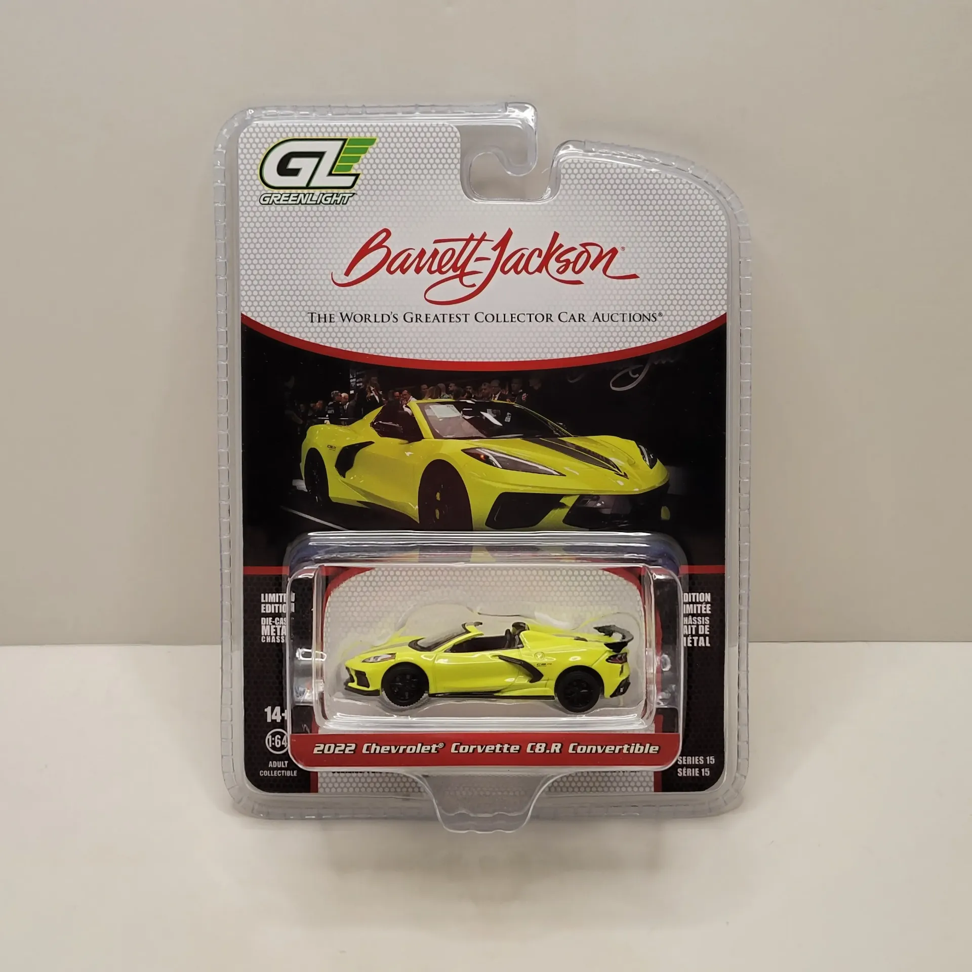 Greenlight - Barrett-Jackson Series 15 - 2022 Chevrolet Corvette C8.R Convertible 1/64