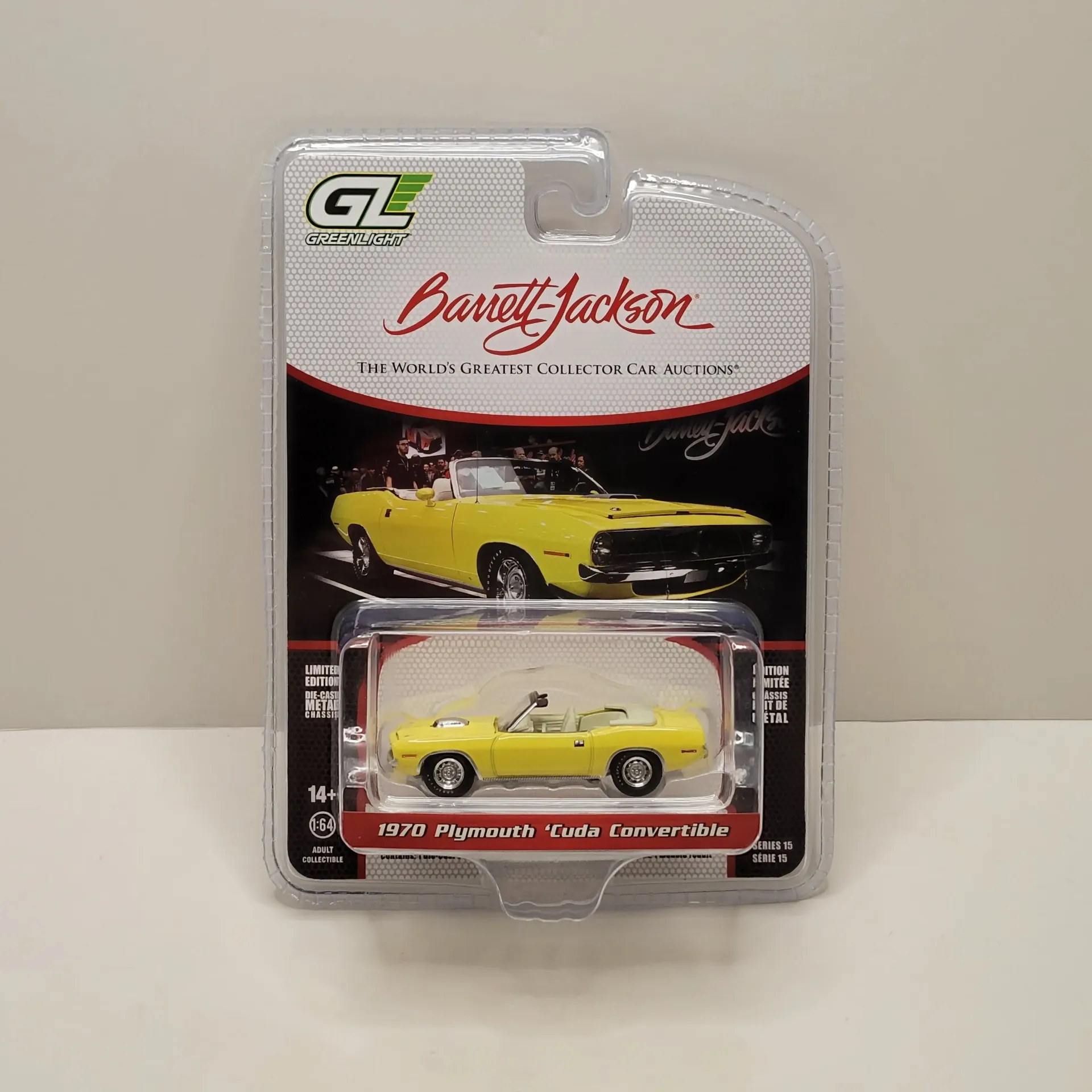 Greenlight - Barrett-Jackson Series 15 - 1970 Plymouth Cuda Convertible 1/64