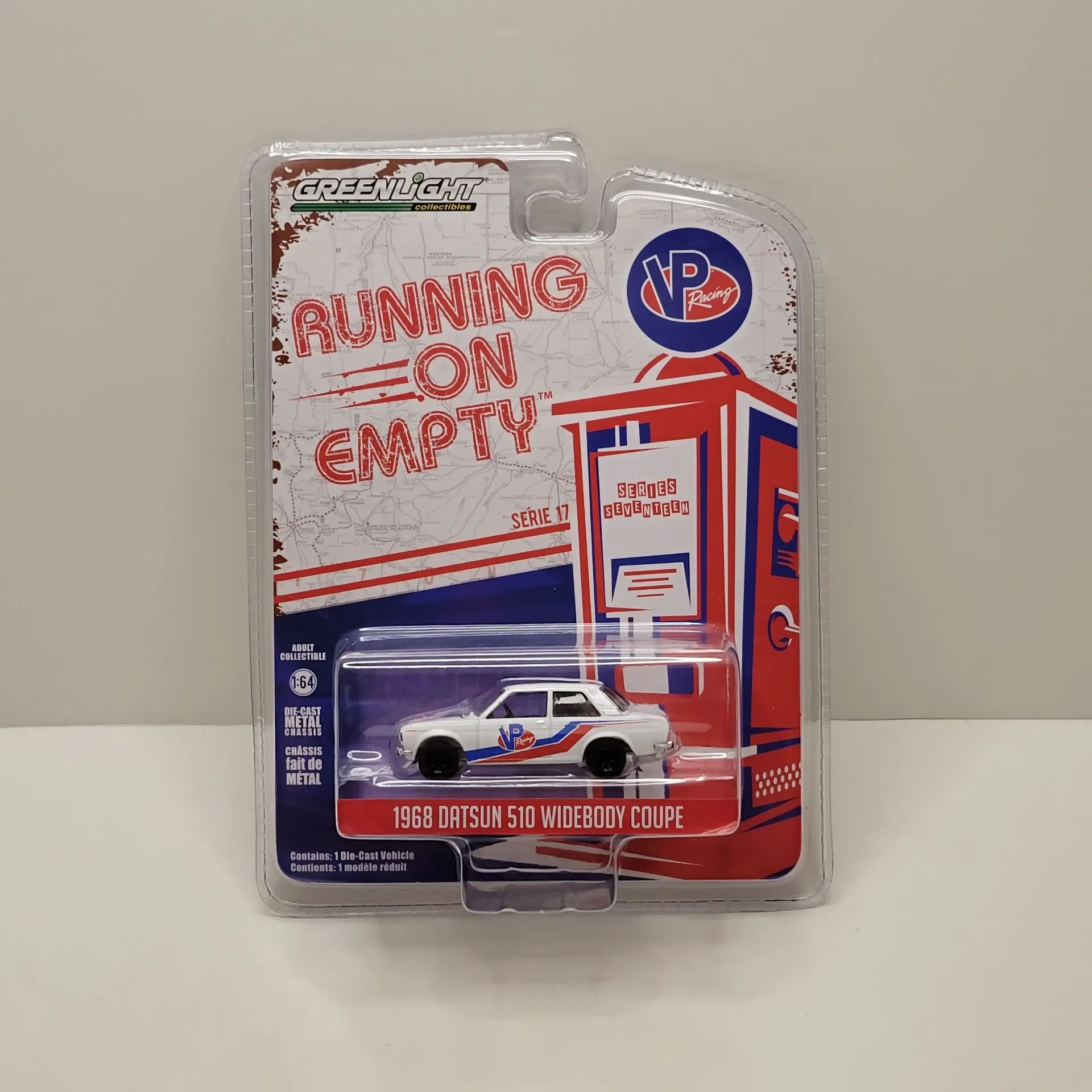 Greenlight - Running On Empty Series 17 - 1968 Datsun 510 Widebody Coupe 1/64