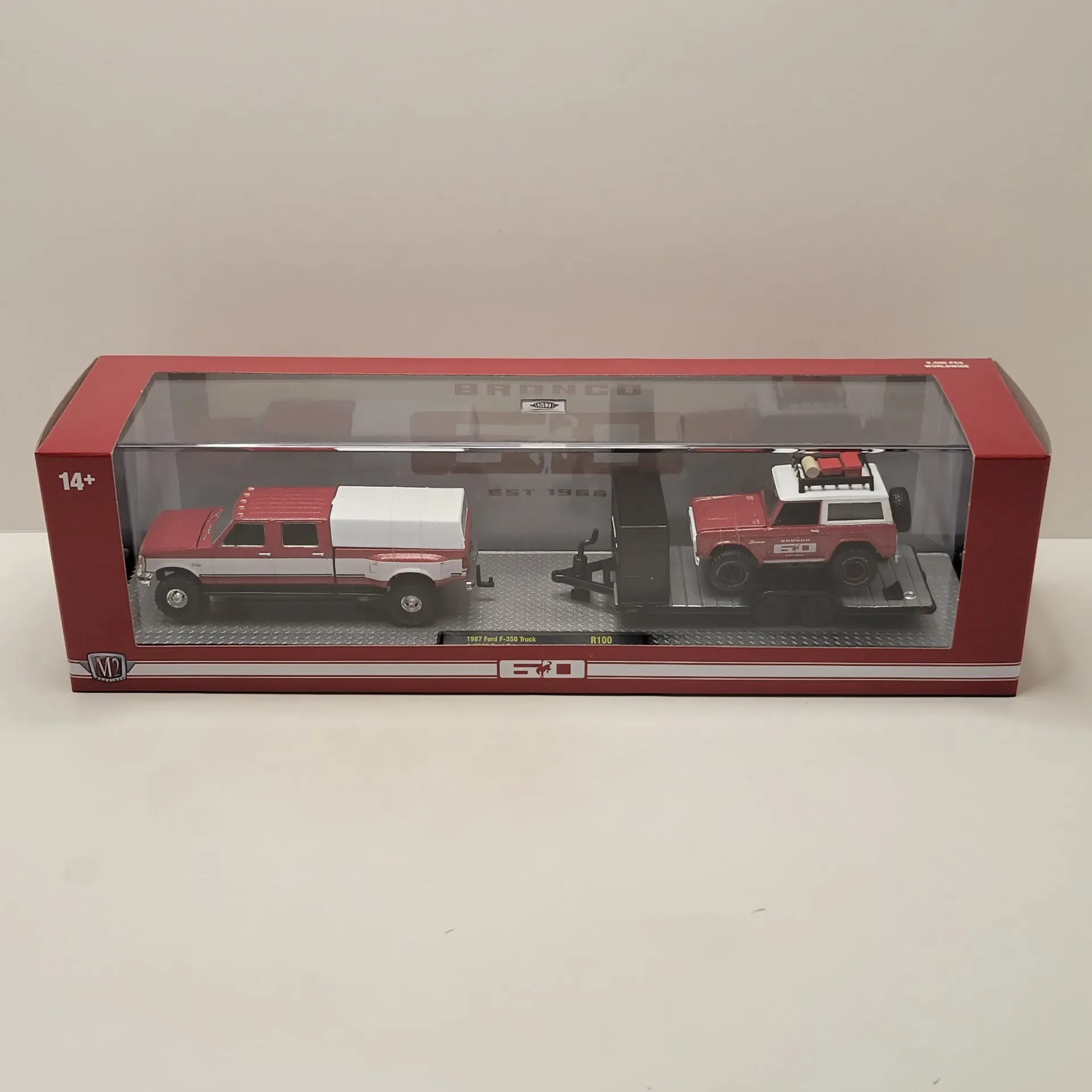 M2 Haulers - 1987 Ford F-350 Truck & 1966 Ford Bronco 1/64