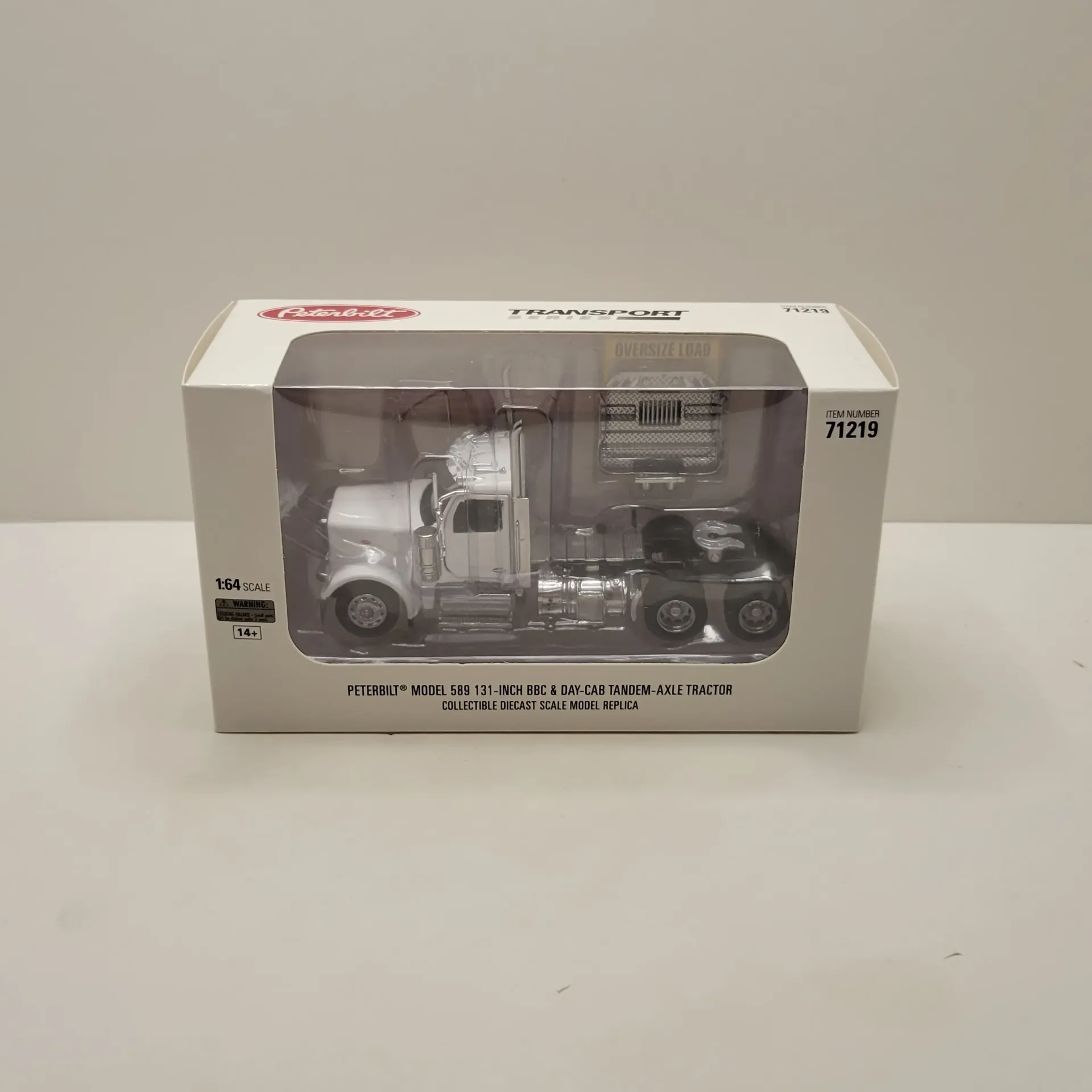 Diecast Masters - Transport Series - Peterbilt Model 589 131-Inch BBC & Day-Cab Tandem-Axle Tractor 1/64