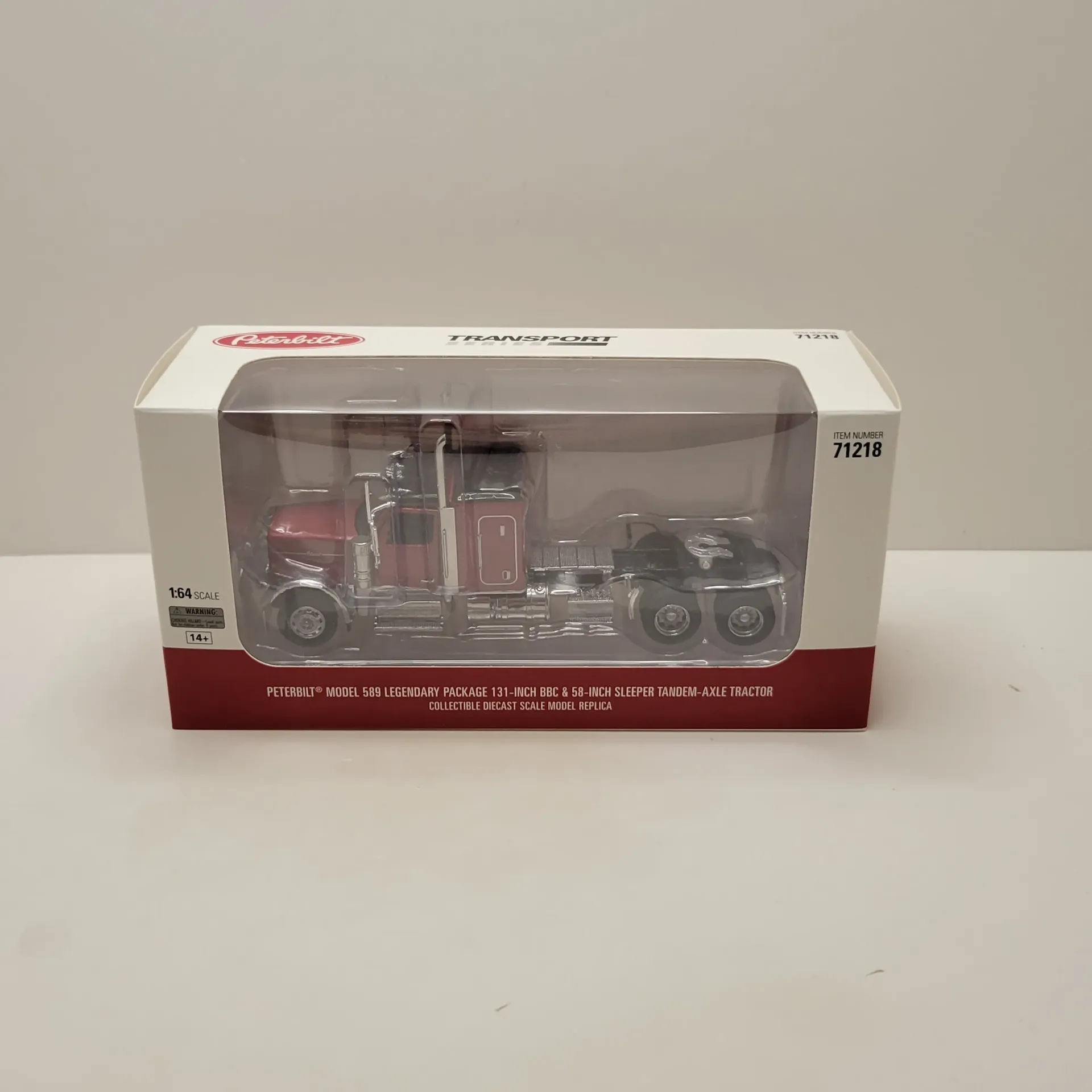 Diecast Masters - Transport Series - Peterbilt Model 589 Legendary Package 131-Inch BBC & 58-Inch Sleeper Tandem-Axle Tractor 1/64