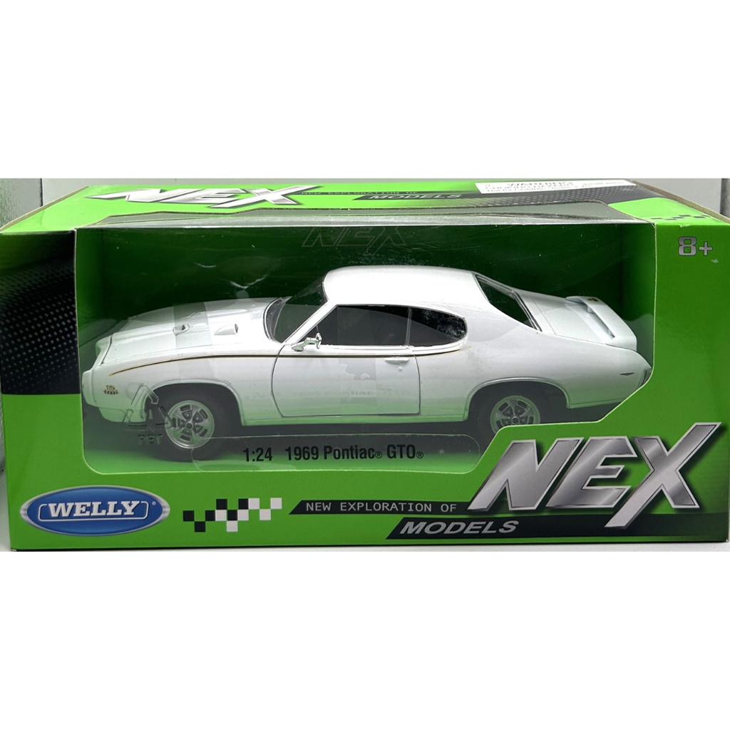 WELLY 1/24 1969 Pontiac GTO Blanc