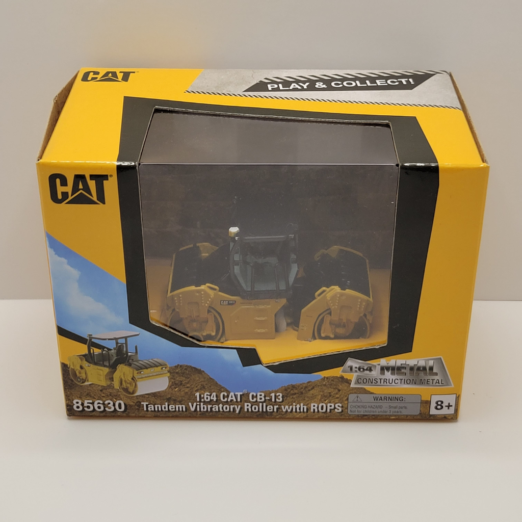 Diecast Masters - CAT - CB-13 Tandem Vibratory Roller with ROPS 1/64