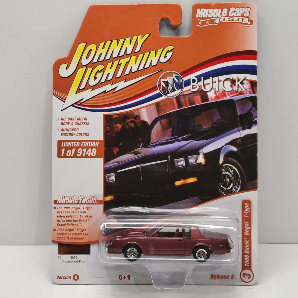 Johnny Lightning Muscle Cars - 1986 Buick Regal T-Type 1/64