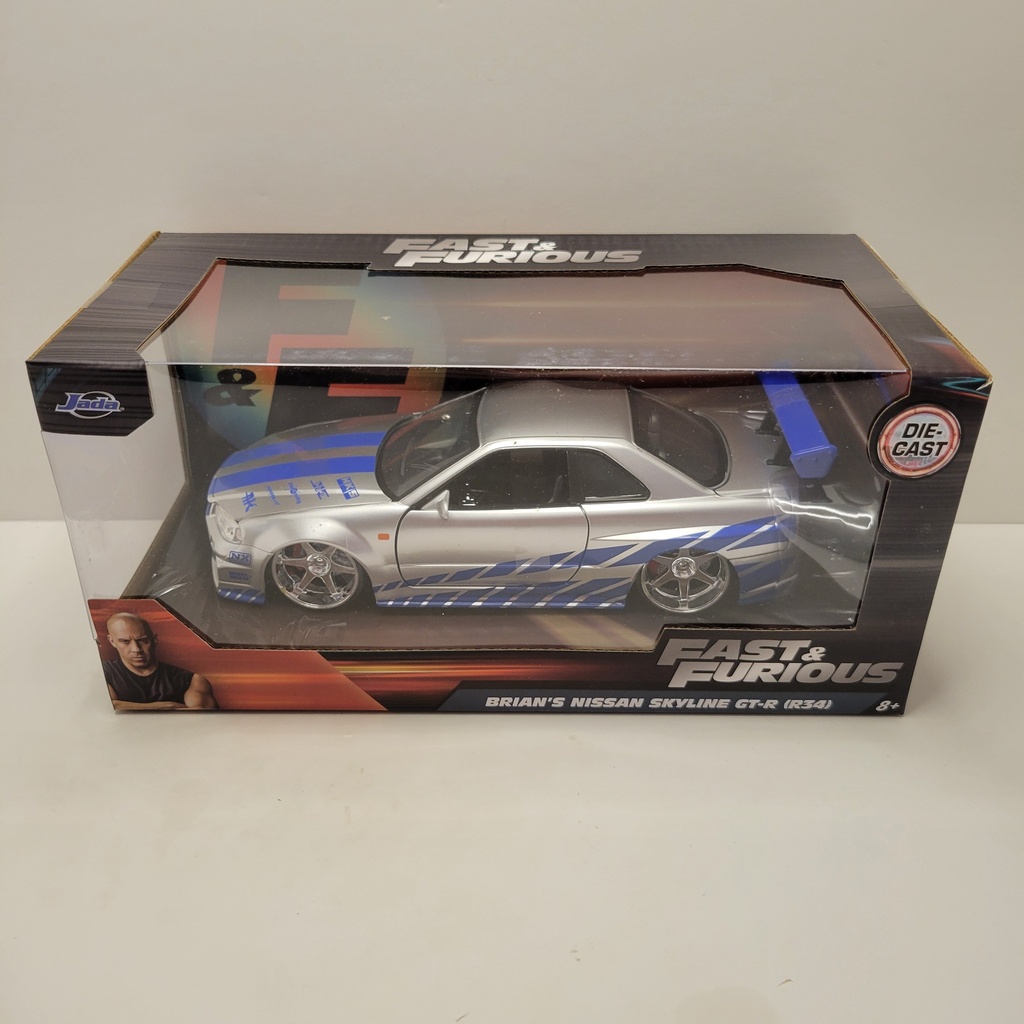 Jada Fast & Furious - Brian's Nissan Skyline GT-R (BNR34) 1/24