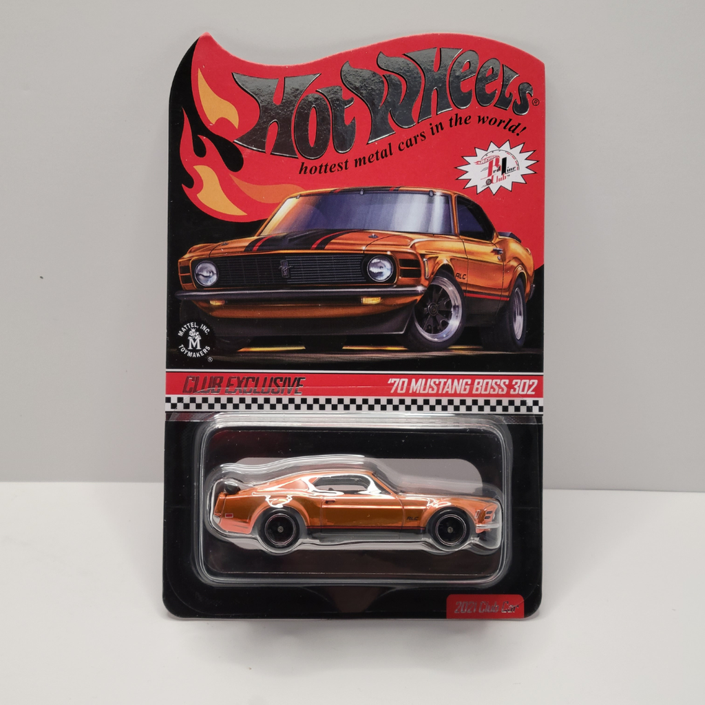 Hot Wheels Red Line Club - 2021 Club Car - '70 Mustang Boss 302