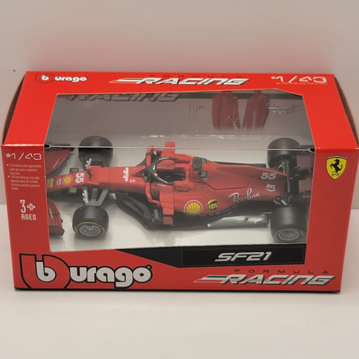 BBurago Ferrari Racing - Ferrari SF21 #55 Carlos Sainz 1/43